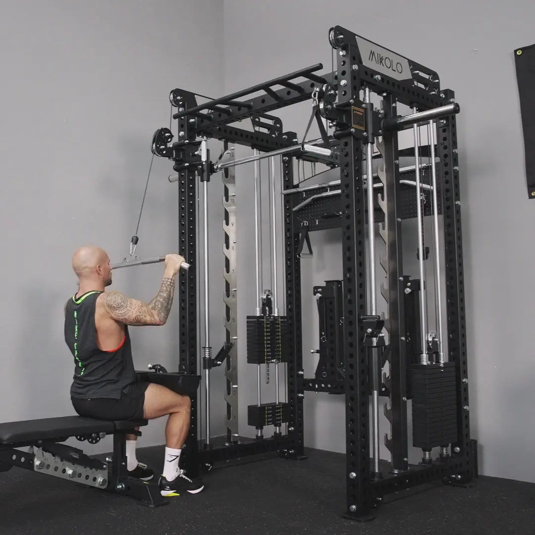 MIKOLO ANUBIS-2.0 Elite All-In-One Trainer Multi-Function Home Fitness Equipment with Adjustable Resistance Bands and Durable Frame